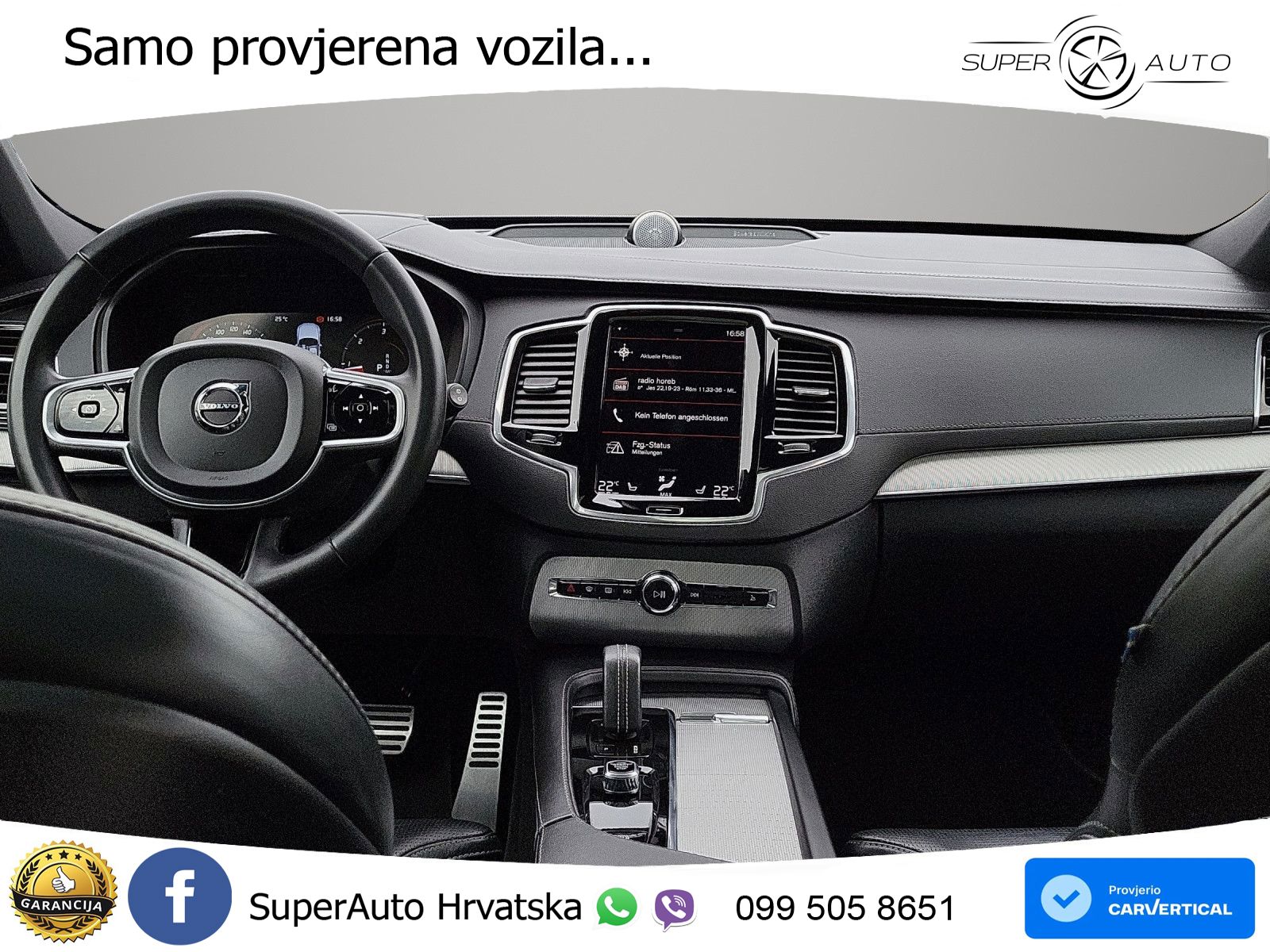 Volvo XC90 2.0 B5 Diesel AWD Automatic ACC+HEAD+4xGR SJED+360+PANO