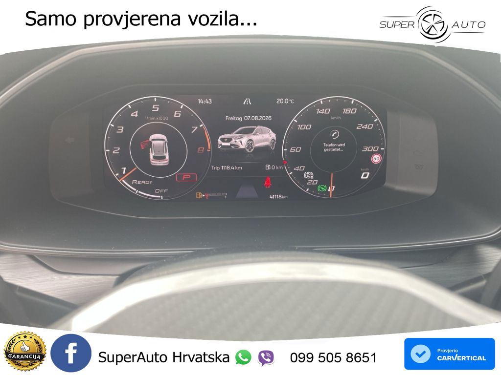 Cupra Formentor VZ5 2.5 TSI (390 KS) 4Drive DSG LED+GR SJED+ACC