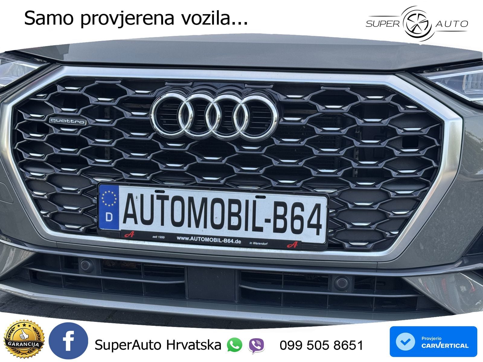 Audi Q3 Sportback 40 TDI (190 Hp) quattro S tronic LED+GR SJED+ACC