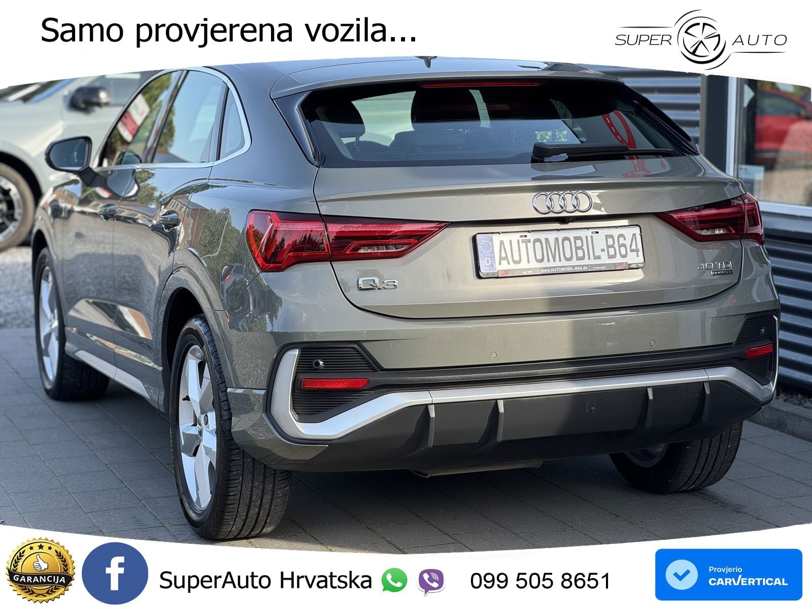 Audi Q3 Sportback 40 TDI (190 Hp) quattro S tronic LED+GR SJED+ACC