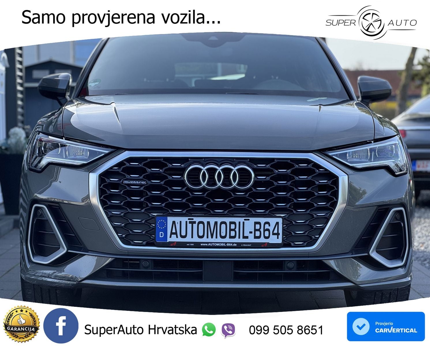 Audi Q3 Sportback 40 TDI (190 Hp) quattro S tronic LED+GR SJED+ACC