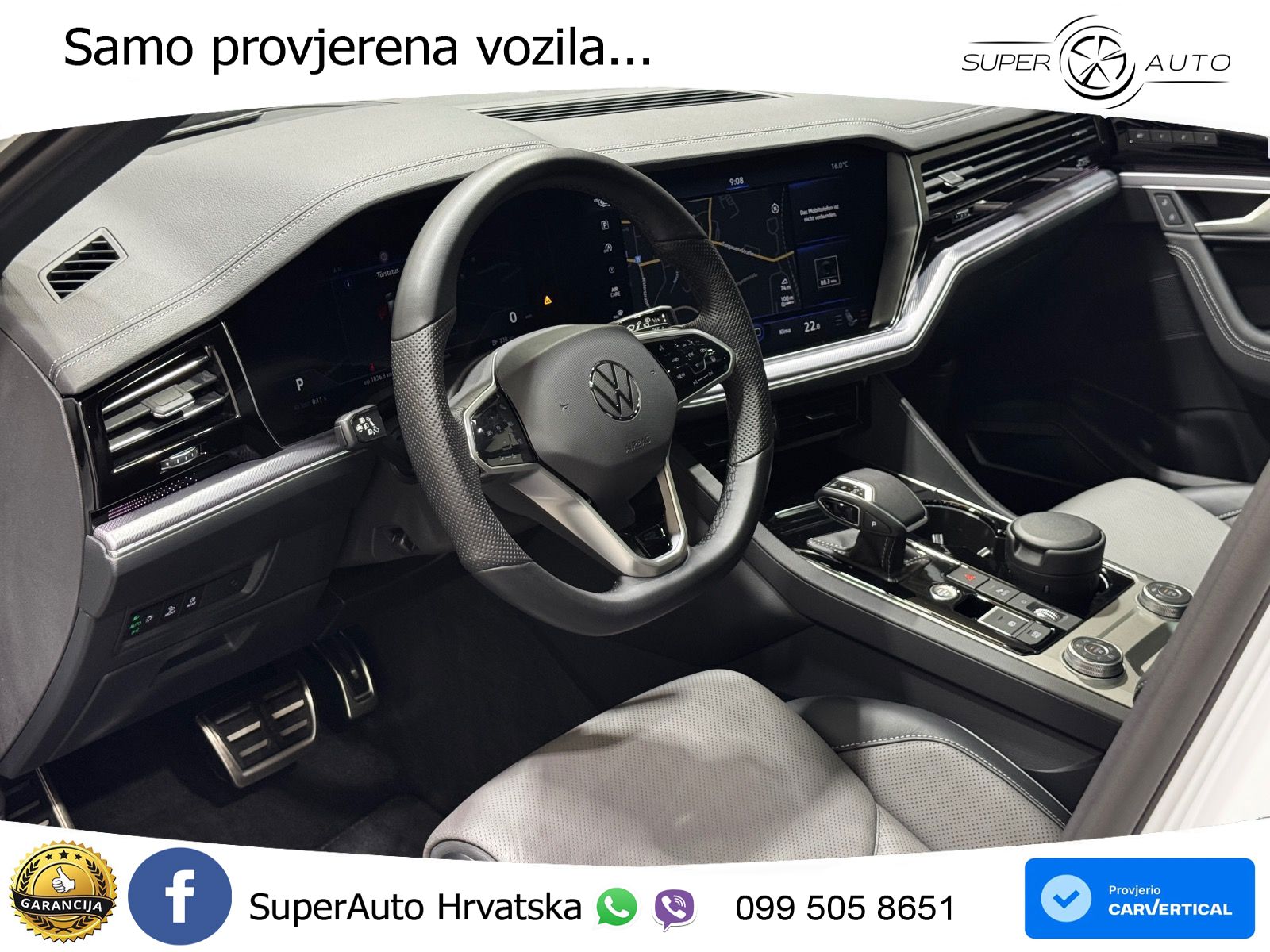 Volkswagen Touareg 3.0 V6 TDI (286 KS) 4MOTION Tiptronic R-Line ZRAČNI+ACC+GR SJED+KAM+PANO