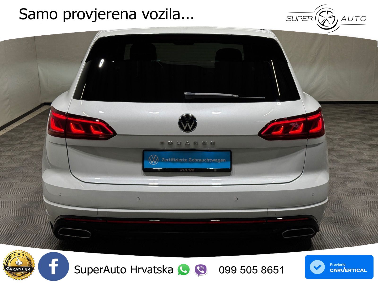 Volkswagen Touareg 3.0 V6 TDI (286 KS) 4MOTION Tiptronic R-Line ZRAČNI+ACC+GR SJED+KAM+PANO