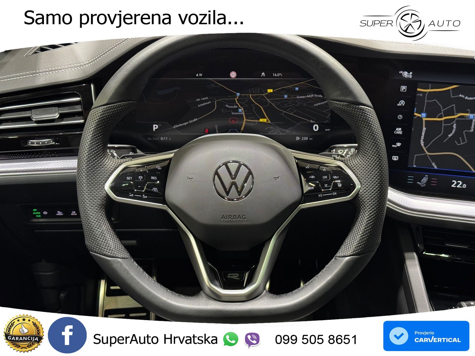Volkswagen Touareg 3.0 V6 TDI (286 KS) 4MOTION Tiptronic R-Line ZRAČNI+ACC+GR SJED+KAM+PANO