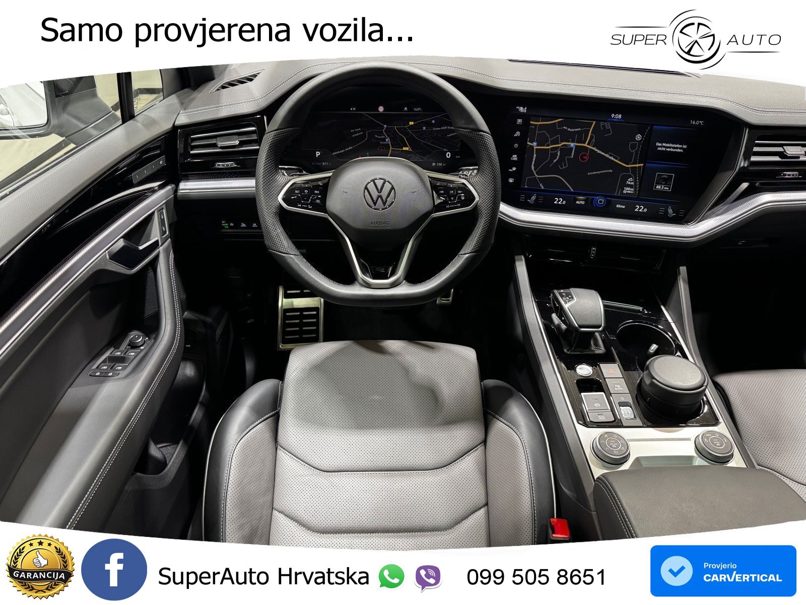 Volkswagen Touareg 3.0 V6 TDI (286 KS) 4MOTION Tiptronic R-Line ZRAČNI+ACC+GR SJED+KAM+PANO