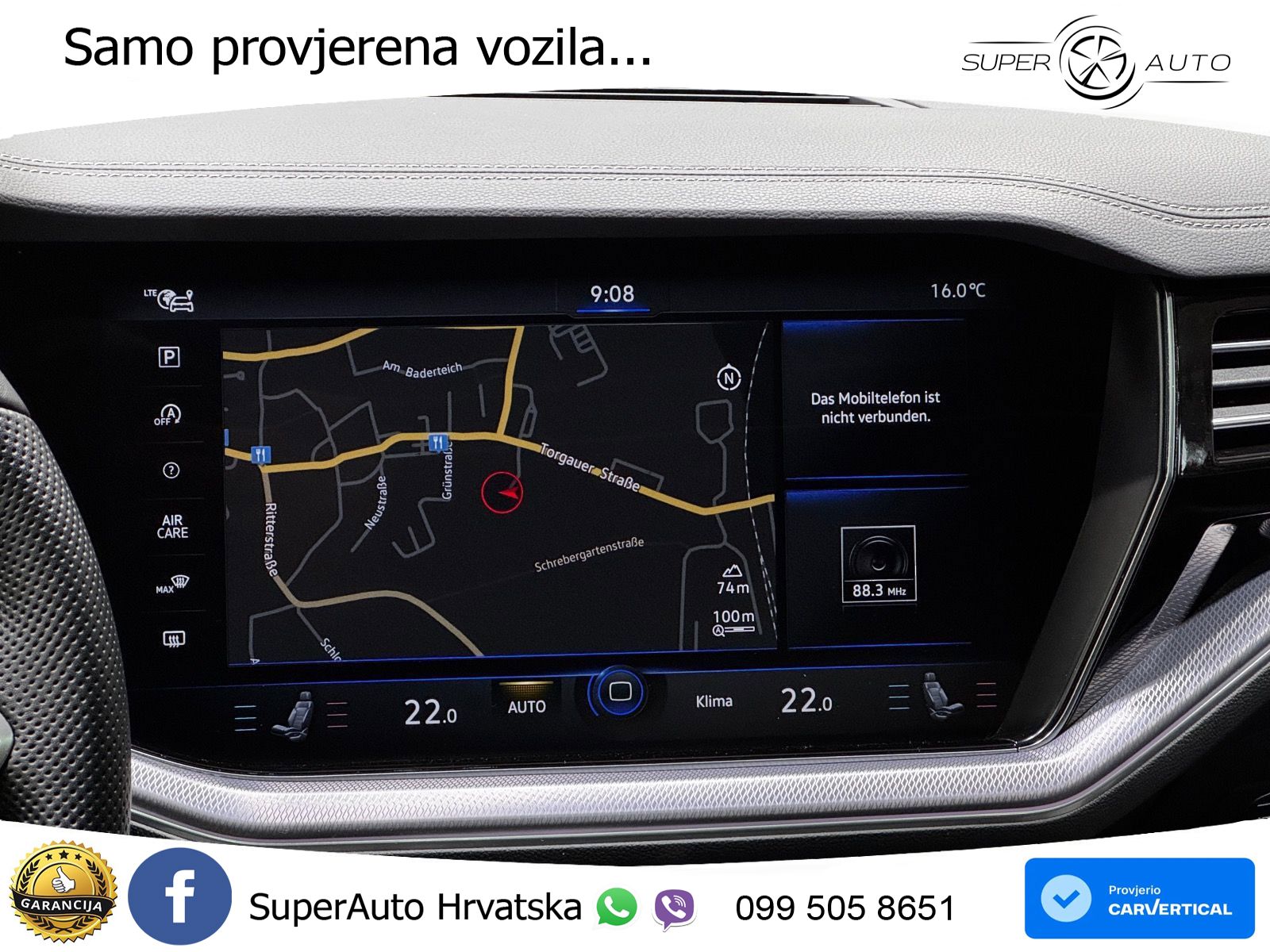 Volkswagen Touareg 3.0 V6 TDI (286 KS) 4MOTION Tiptronic R-Line ZRAČNI+ACC+GR SJED+KAM+PANO