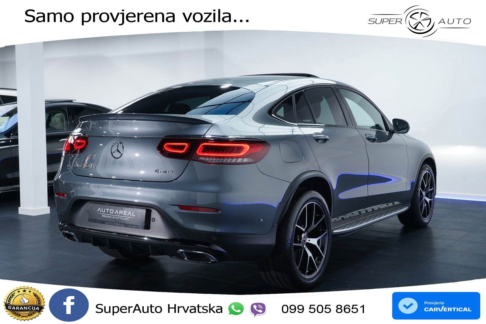 Mercedes GLC Coupe 300d (245 KS) 4MATIC G-TRONIC AMG LED+GR SJED+ACC