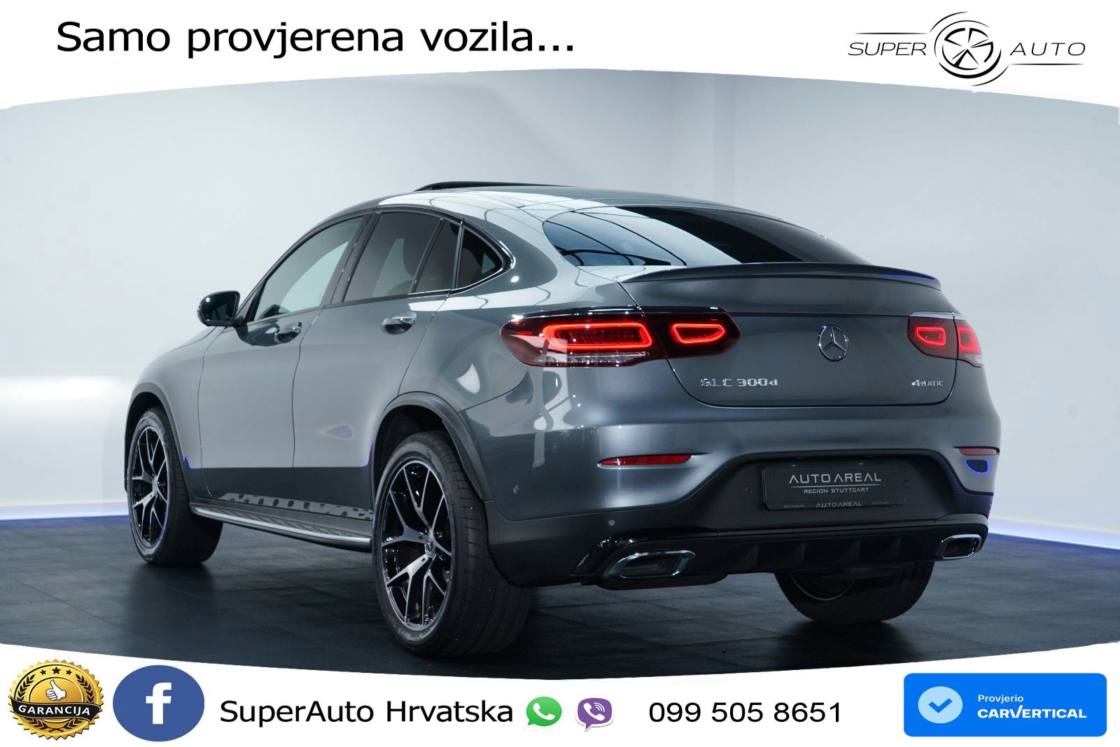 Mercedes GLC Coupe 300d (245 KS) 4MATIC G-TRONIC AMG LED+GR SJED+ACC