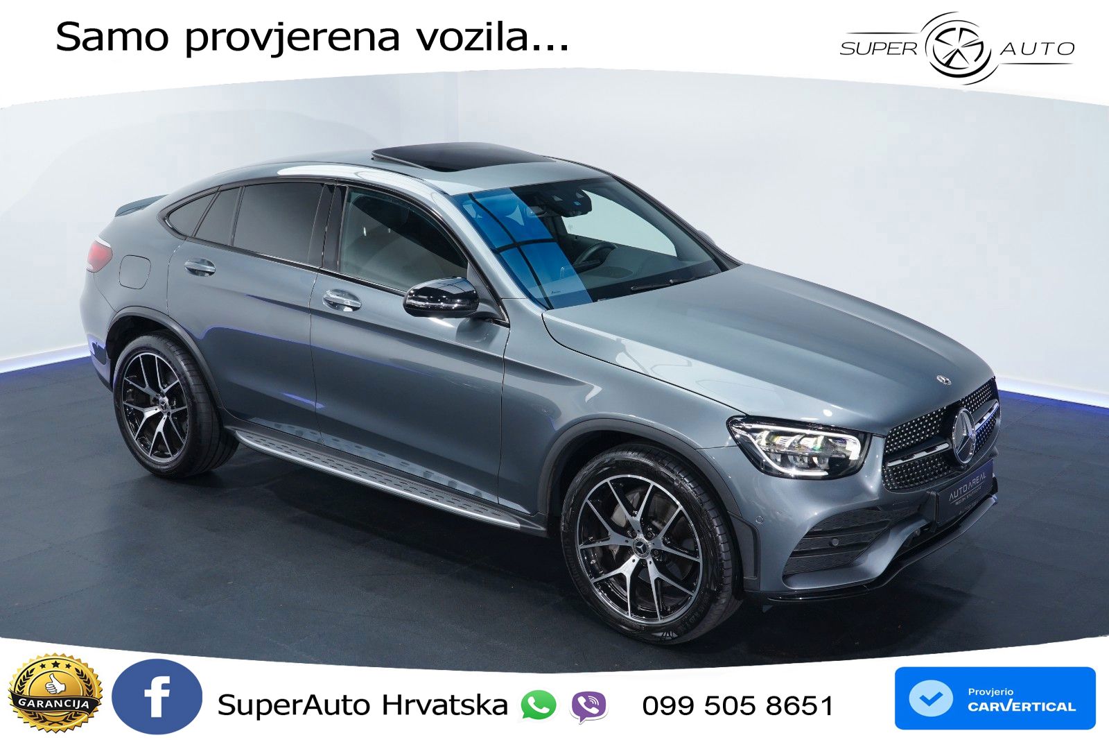 Mercedes GLC Coupe 300d (245 KS) 4MATIC G-TRONIC AMG LED+GR SJED+ACC