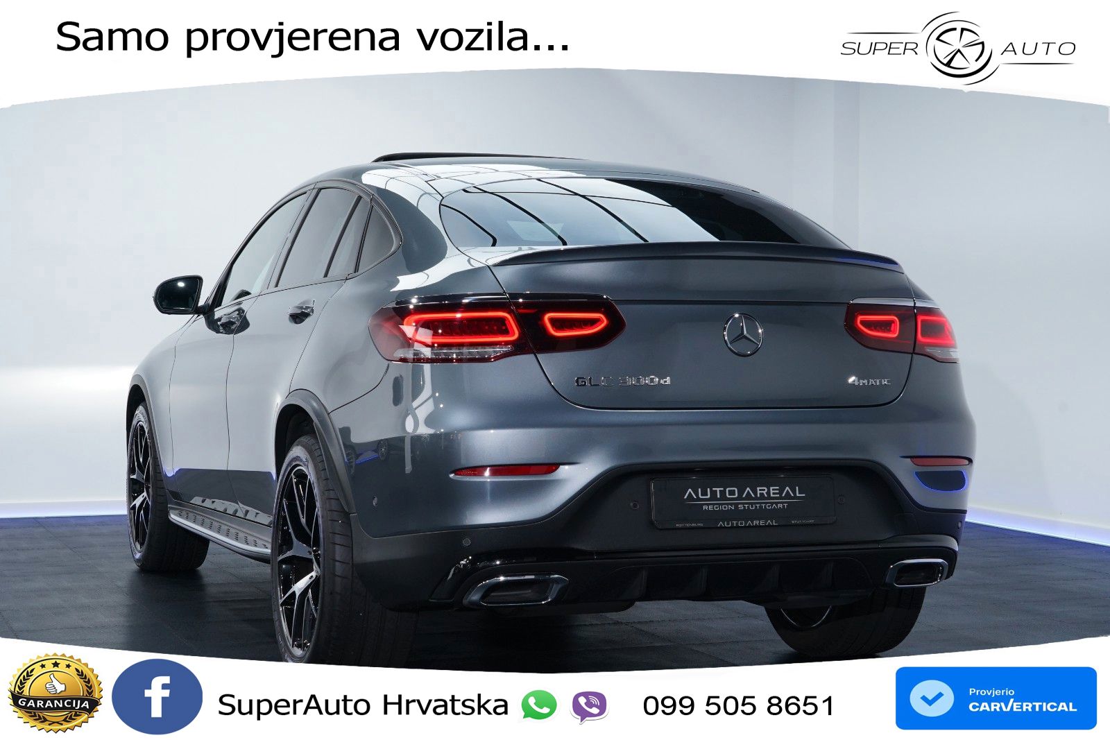 Mercedes GLC Coupe 300d (245 KS) 4MATIC G-TRONIC AMG LED+GR SJED+ACC