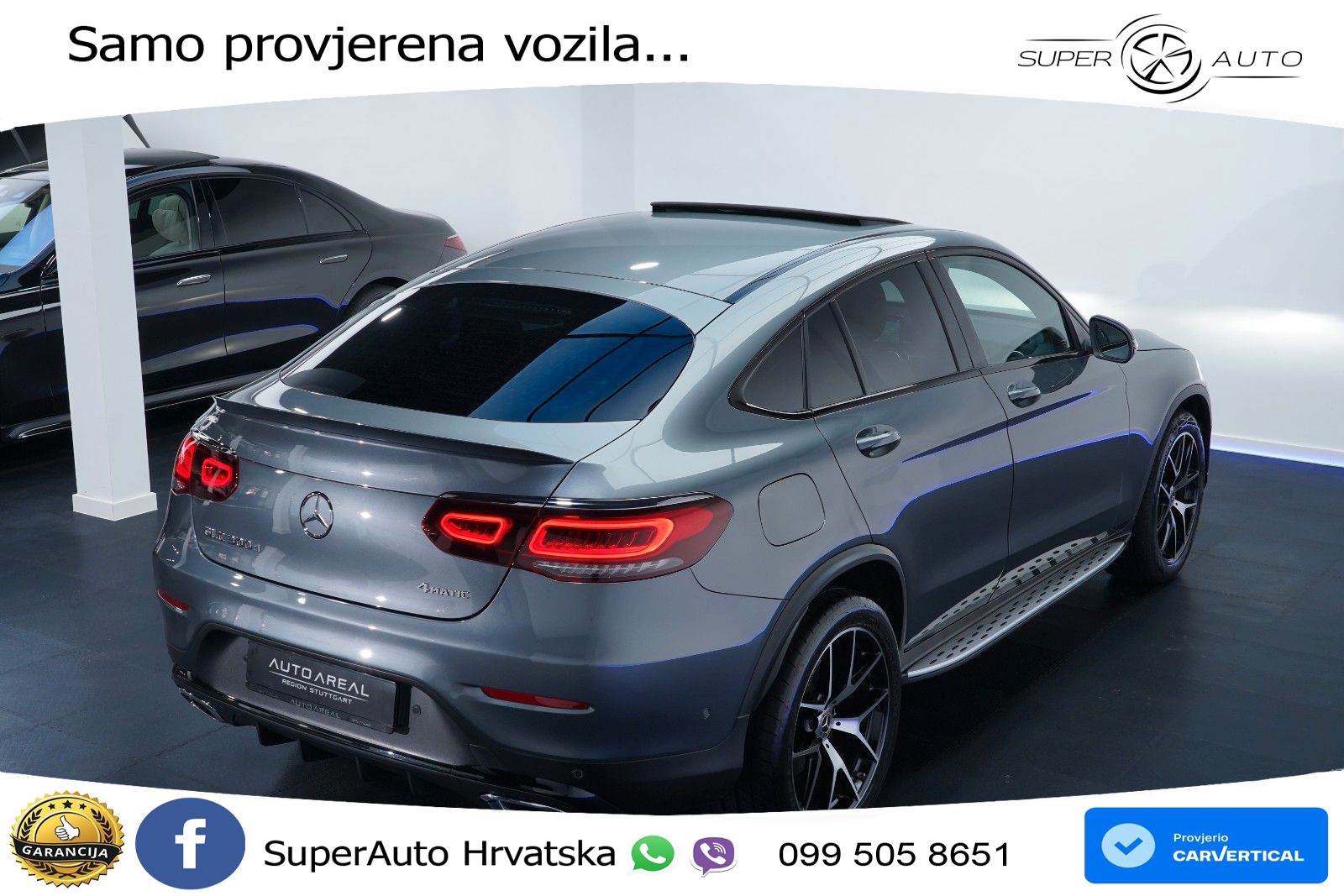 Mercedes GLC Coupe 300d (245 KS) 4MATIC G-TRONIC AMG LED+GR SJED+ACC