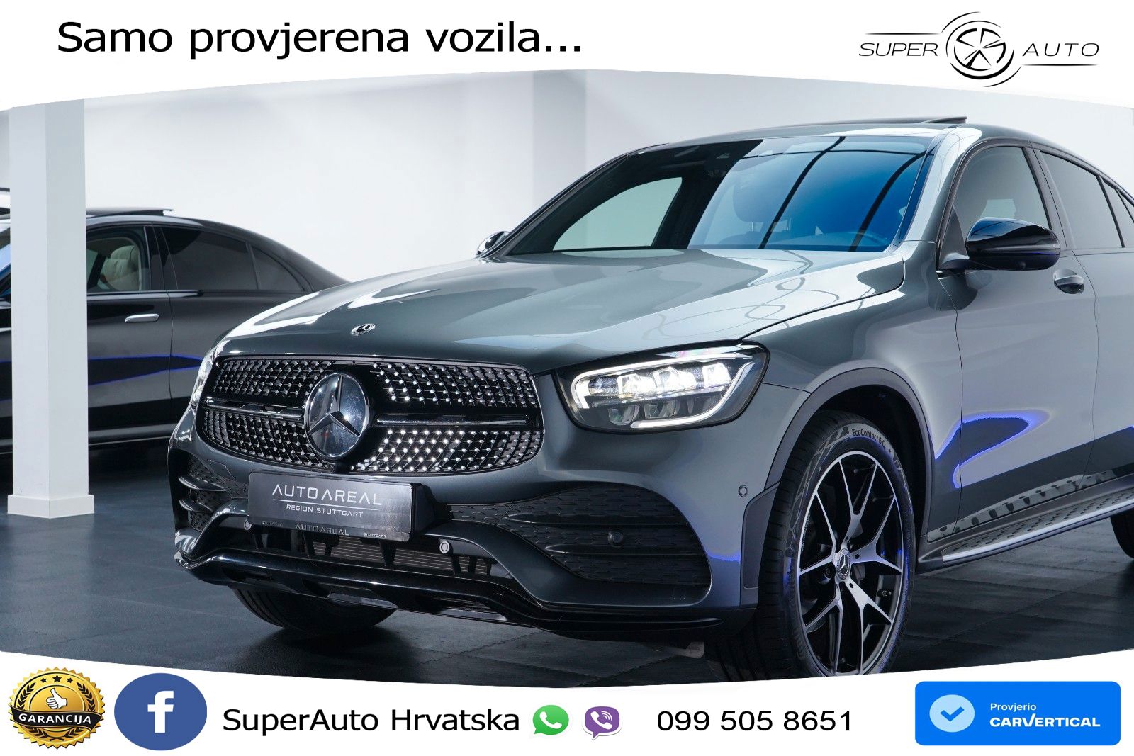 Mercedes GLC Coupe 300d (245 KS) 4MATIC G-TRONIC AMG LED+GR SJED+ACC