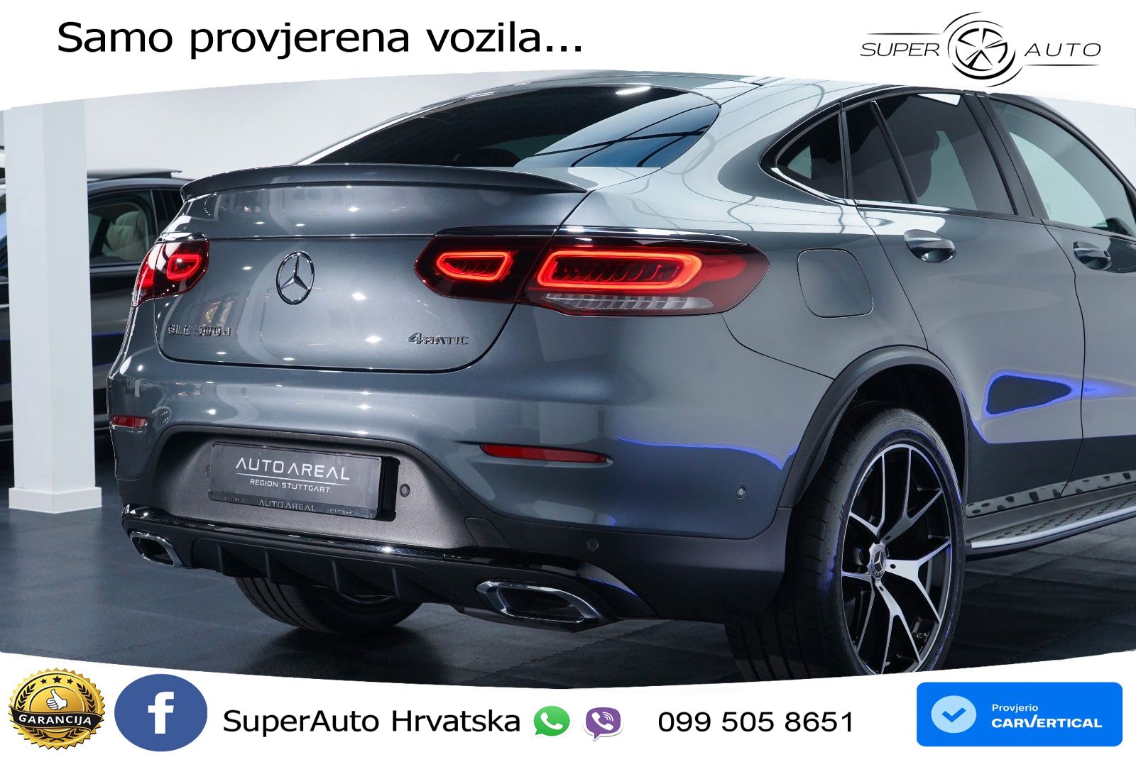 Mercedes GLC Coupe 300d (245 KS) 4MATIC G-TRONIC AMG LED+GR SJED+ACC
