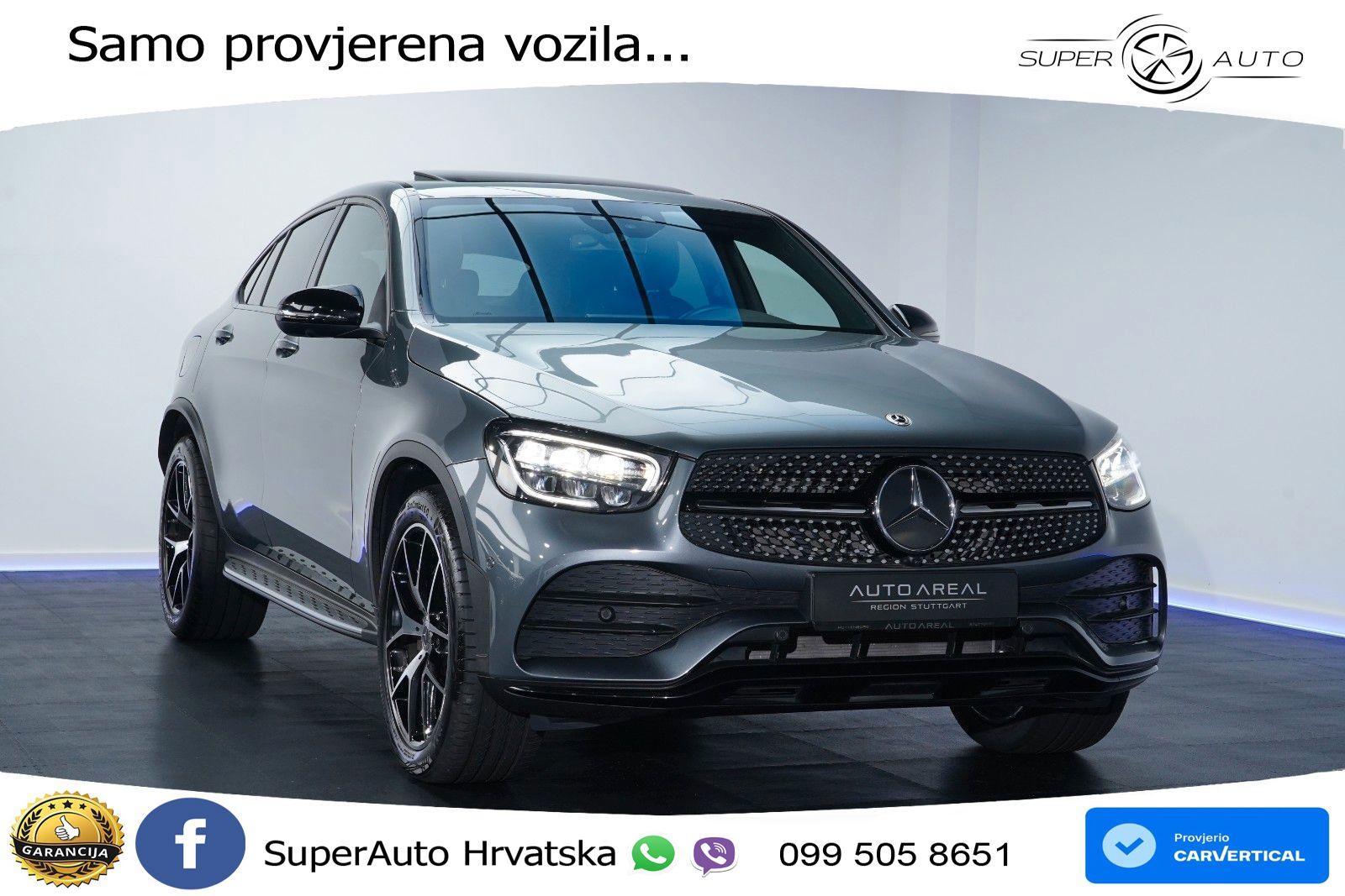 Mercedes GLC Coupe 300d (245 KS) 4MATIC G-TRONIC AMG LED+GR SJED+ACC