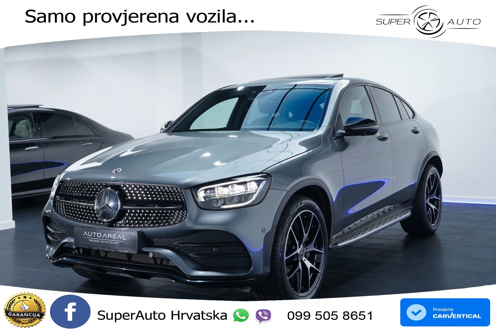 Mercedes GLC Coupe 300d (245 KS) 4MATIC G-TRONIC AMG LED+GR SJED+ACC