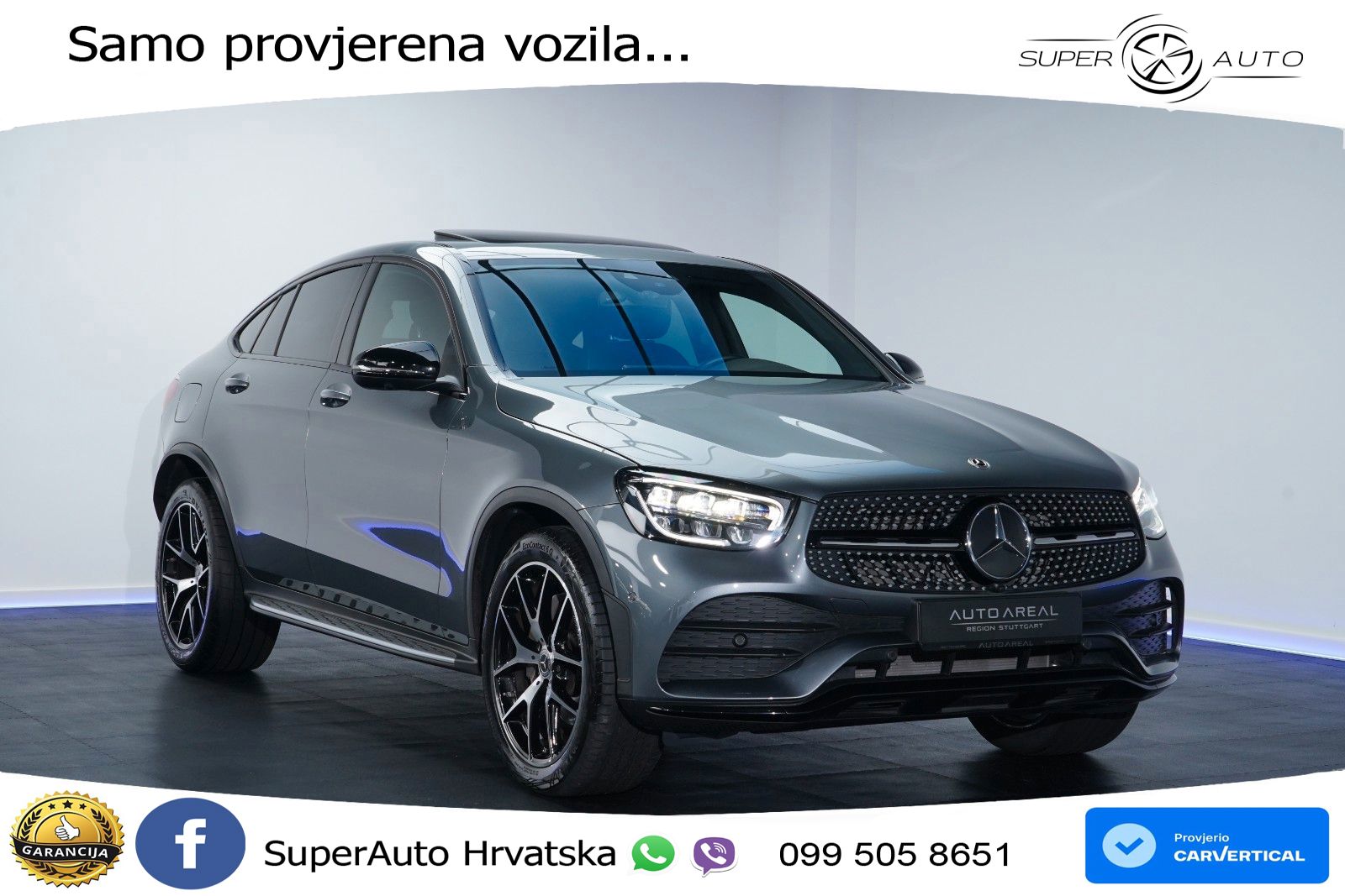 Mercedes GLC Coupe 300d (245 KS) 4MATIC G-TRONIC AMG LED+GR SJED+ACC