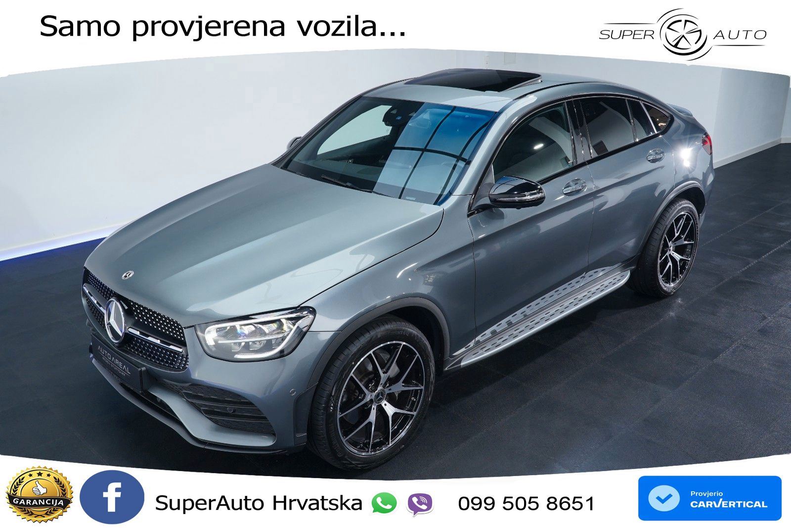 Mercedes GLC Coupe 300d (245 KS) 4MATIC G-TRONIC AMG LED+GR SJED+ACC