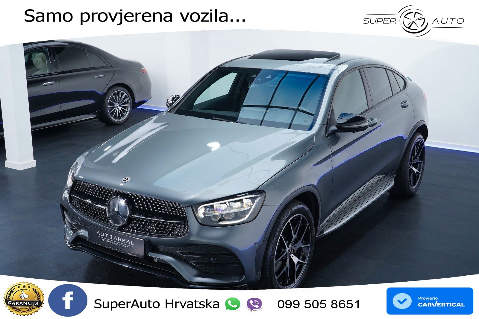 Mercedes GLC Coupe 300d (245 KS) 4MATIC G-TRONIC AMG LED+GR SJED+ACC