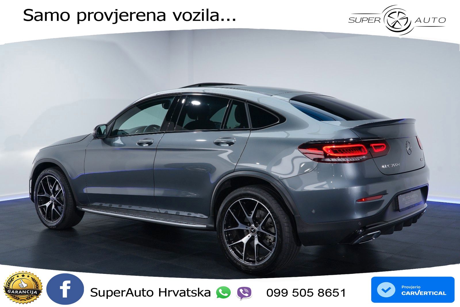 Mercedes GLC Coupe 300d (245 KS) 4MATIC G-TRONIC AMG LED+GR SJED+ACC