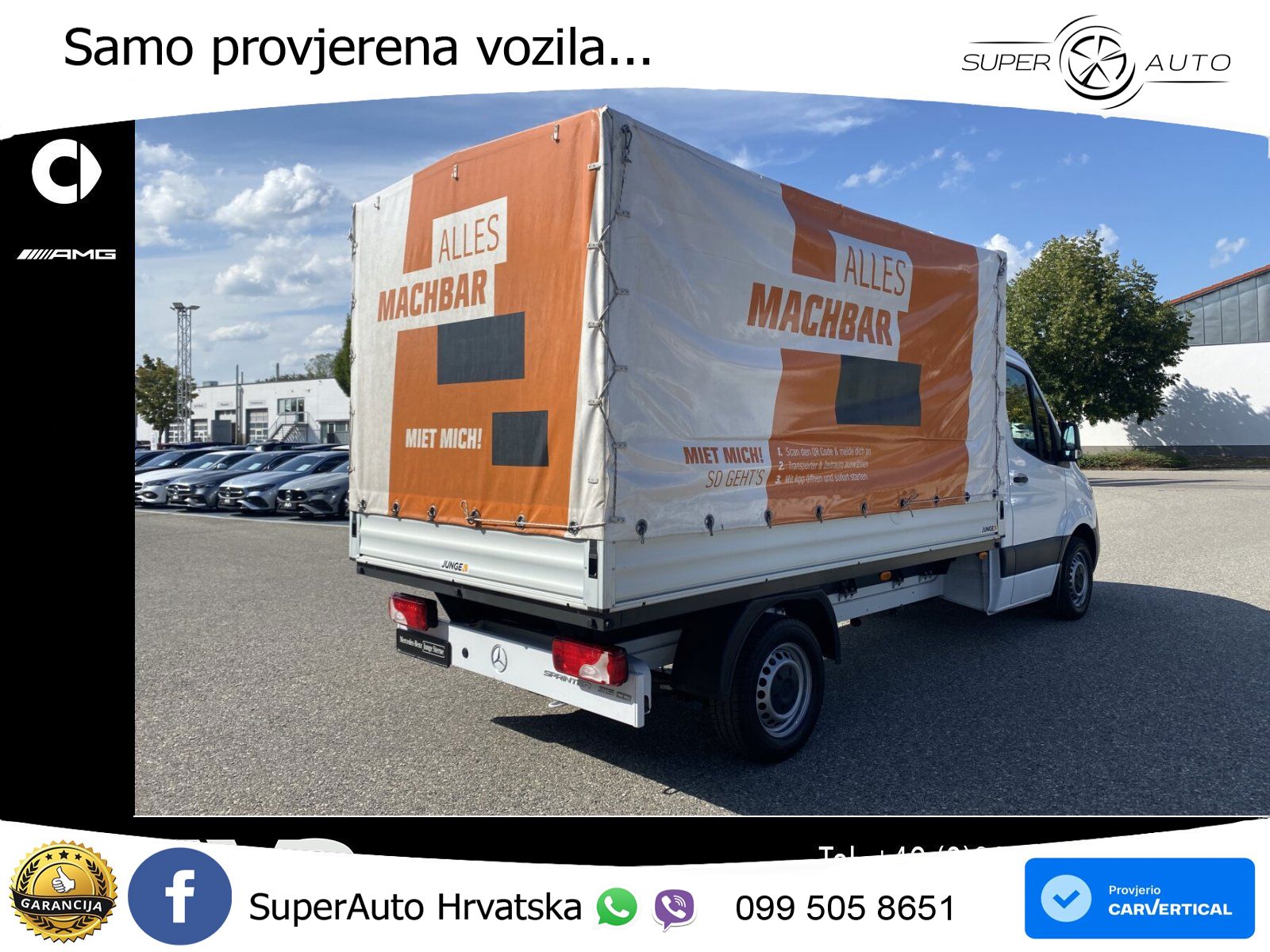 Mercedes-Benz Sprinter 315 CDI Pritsche Plane Klima Tempomat 150 KS