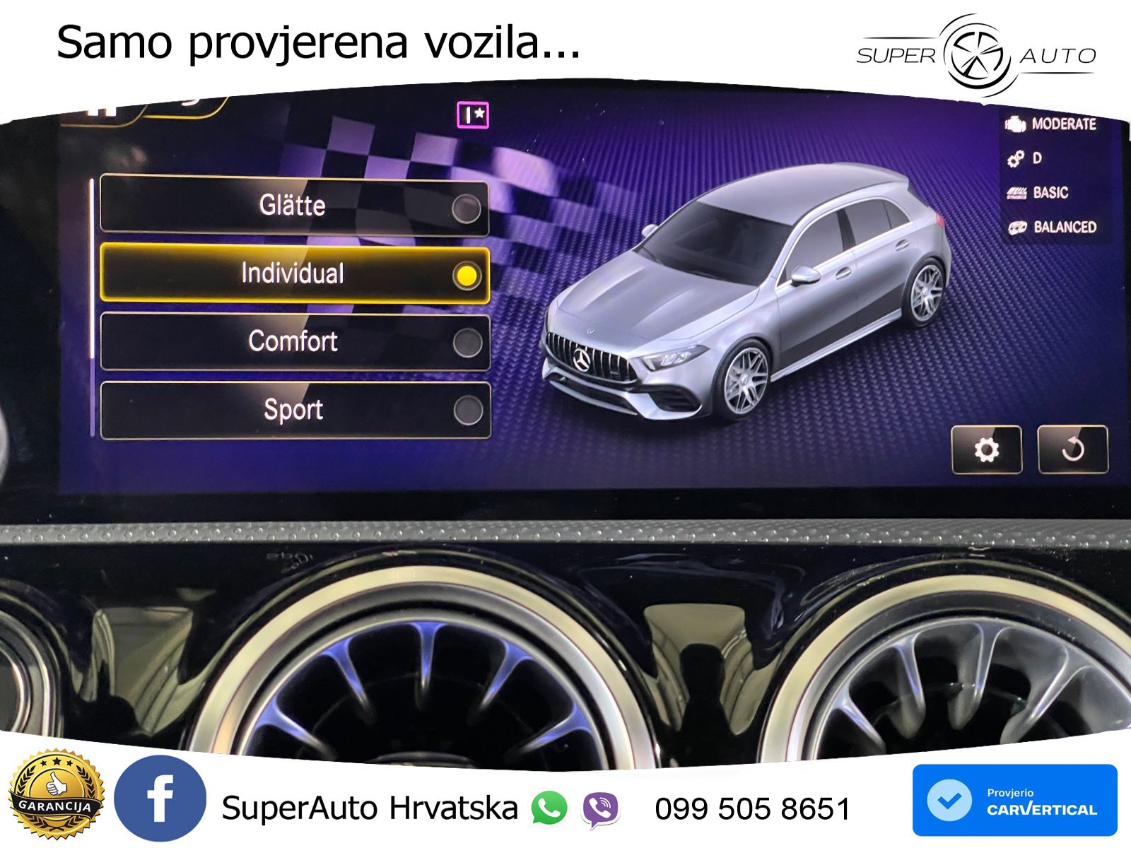 Mercedes-Benz AMG A 45 S 4MATIC+ AMG SPEEDSHIFT DCT 8G LED+GR SJED+ACC