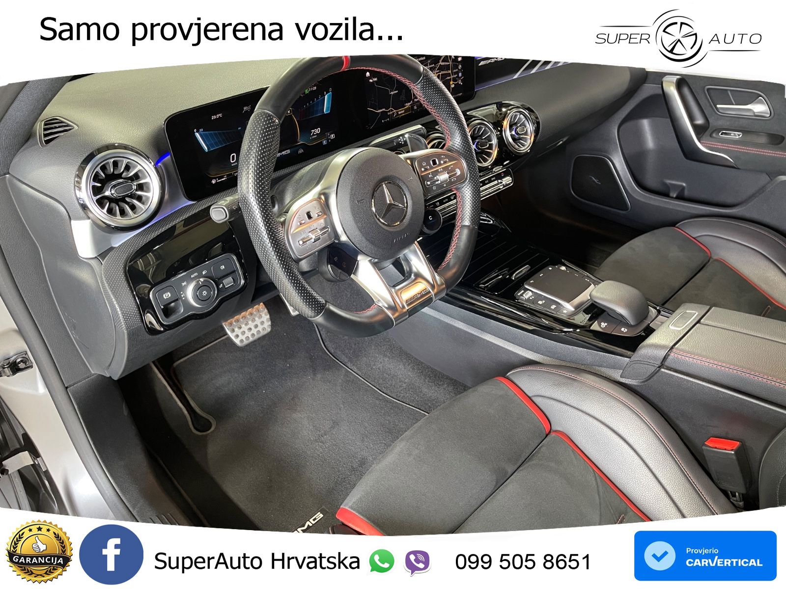 Mercedes-Benz AMG A 45 S 4MATIC+ AMG SPEEDSHIFT DCT 8G LED+GR SJED+ACC