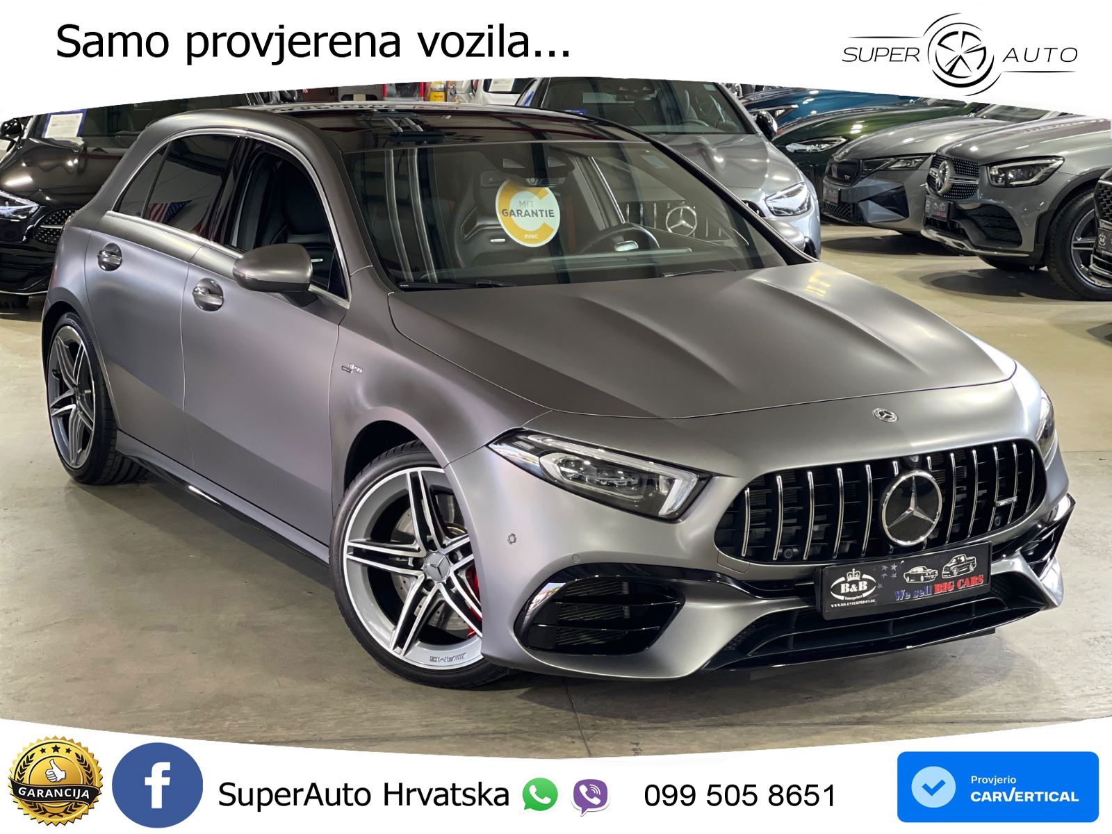 Mercedes-Benz AMG A 45 S 4MATIC+ AMG SPEEDSHIFT DCT 8G LED+GR SJED+ACC