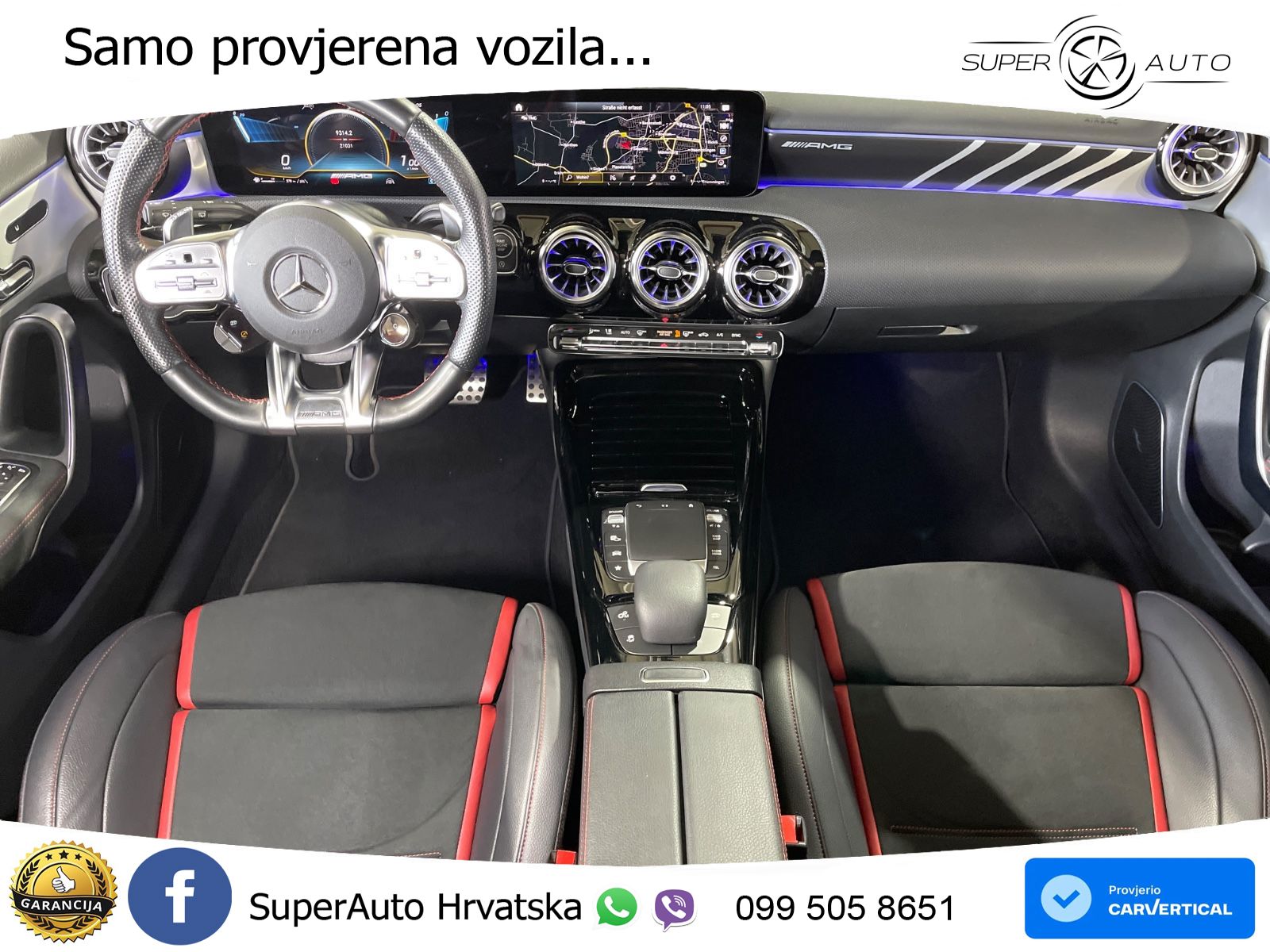 Mercedes-Benz AMG A 45 S 4MATIC+ AMG SPEEDSHIFT DCT 8G LED+GR SJED+ACC
