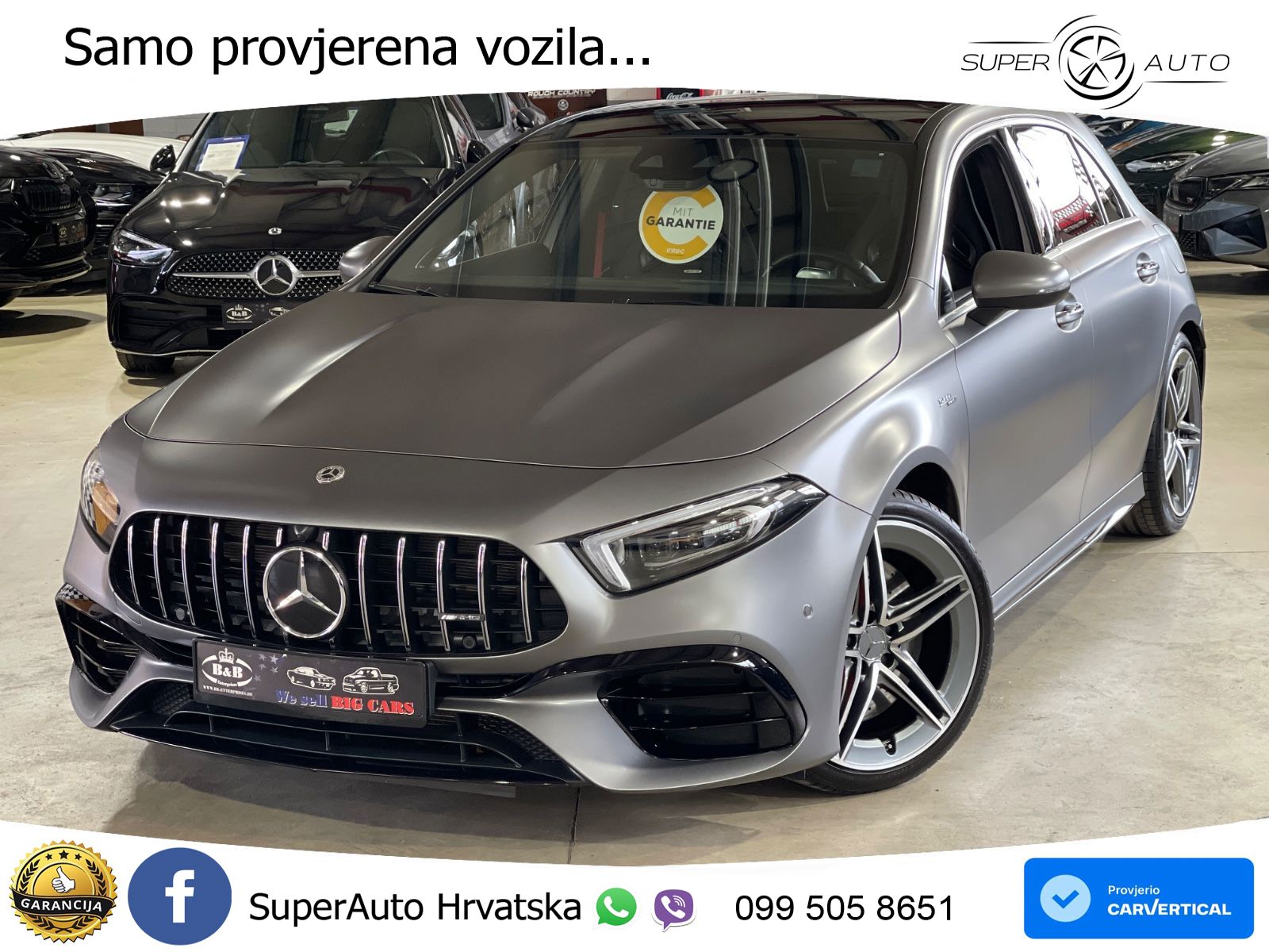 Mercedes-Benz AMG A 45 S 4MATIC+ AMG SPEEDSHIFT DCT 8G LED+GR SJED+ACC