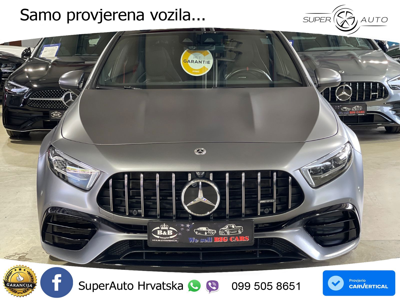 Mercedes-Benz AMG A 45 S 4MATIC+ AMG SPEEDSHIFT DCT 8G LED+GR SJED+ACC