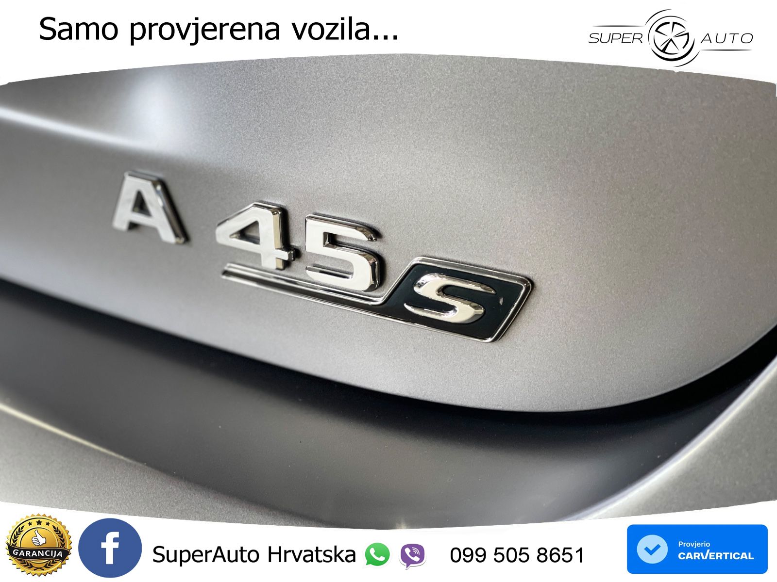 Mercedes-Benz AMG A 45 S 4MATIC+ AMG SPEEDSHIFT DCT 8G LED+GR SJED+ACC