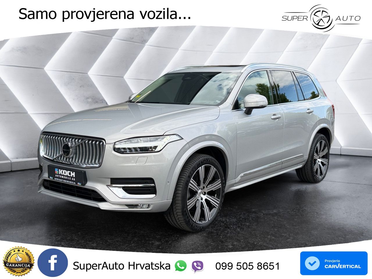 Volvo XC90 2.0 B5 Diesel AWD Automatic ACC+HEAD+4xGR SJED+360+PANO