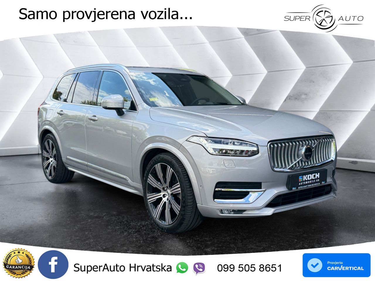 Volvo XC90 2.0 B5 Diesel AWD Automatic ACC+HEAD+4xGR SJED+360+PANO