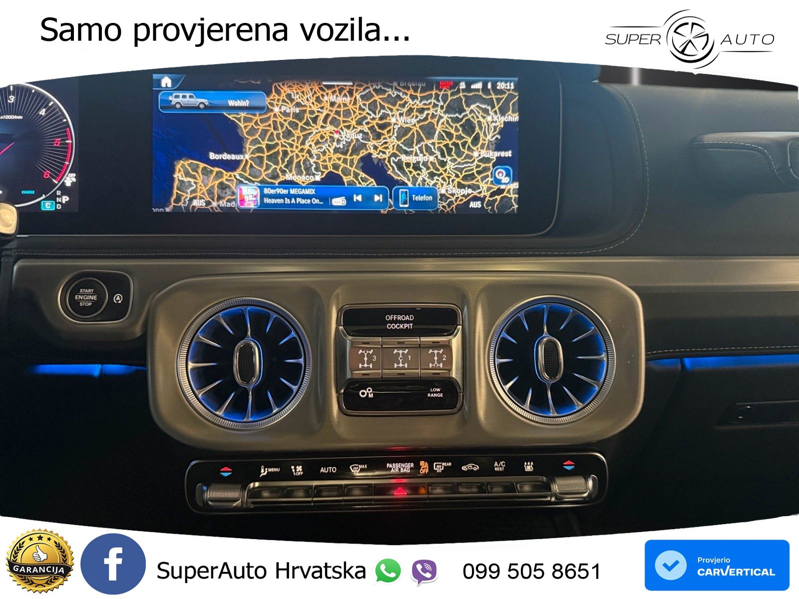 Mercedes G 450d Long (367 KS) 4MATIC 9G-TRONIC AMG LED+GR SJED+ACC