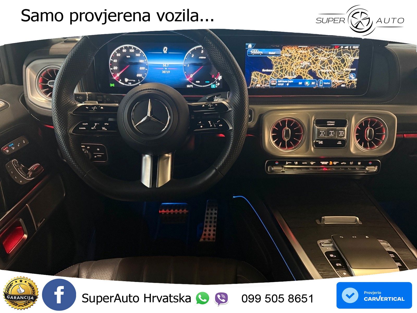 Mercedes G 450d Long (367 KS) 4MATIC 9G-TRONIC AMG LED+GR SJED+ACC