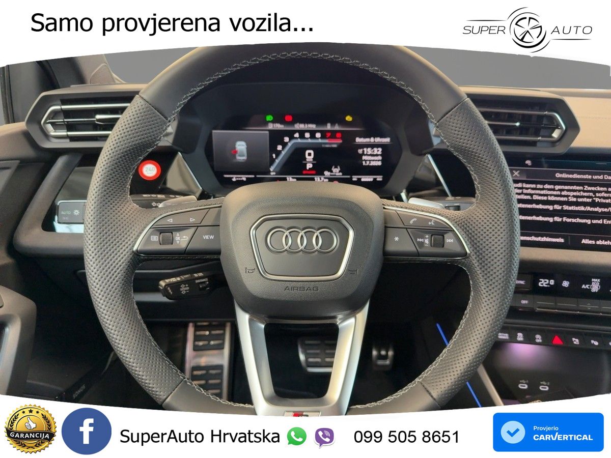 Audi S3 Limuzina 2.0 TFSI (333 KS) quattro S tronic MATRIX+GR SJED+KAM