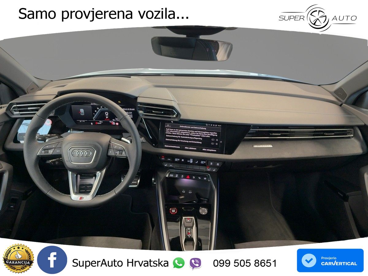Audi S3 Limuzina 2.0 TFSI (333 KS) quattro S tronic MATRIX+GR SJED+KAM