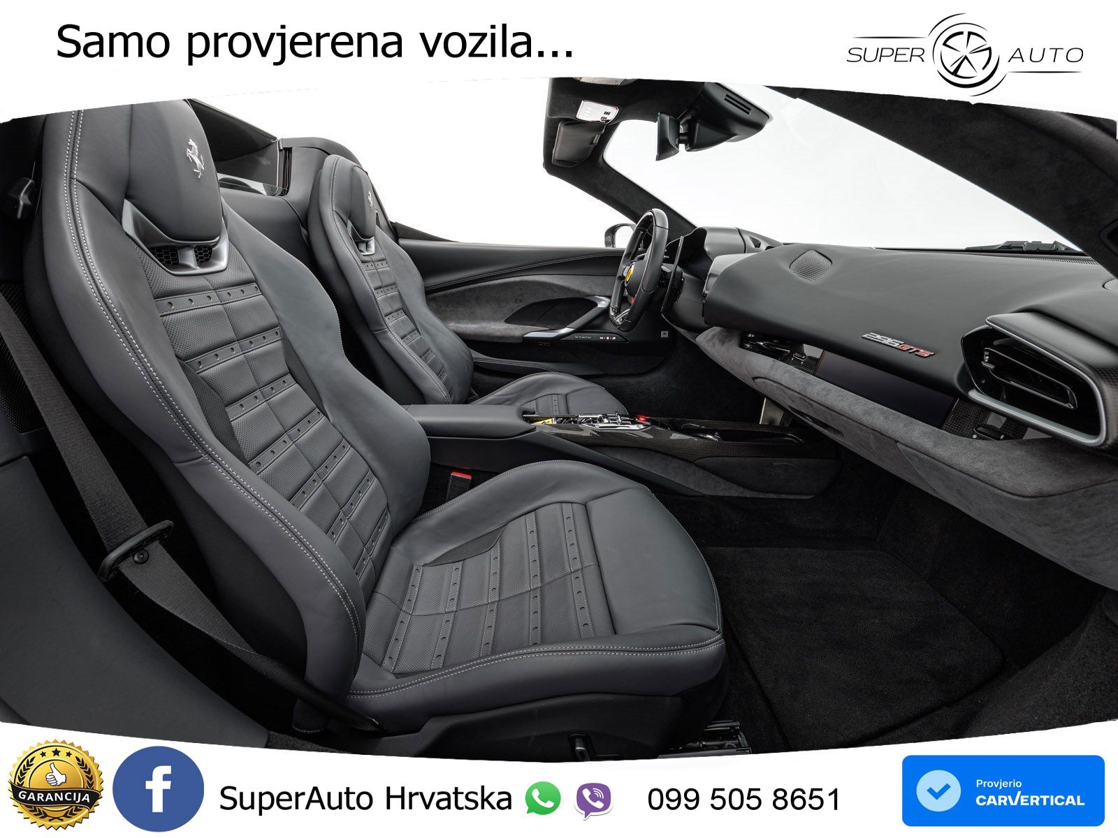 Ferrari 296 GTS 3.0 V6 (830 KS) F1 DCT LED+GR SJED+ACC