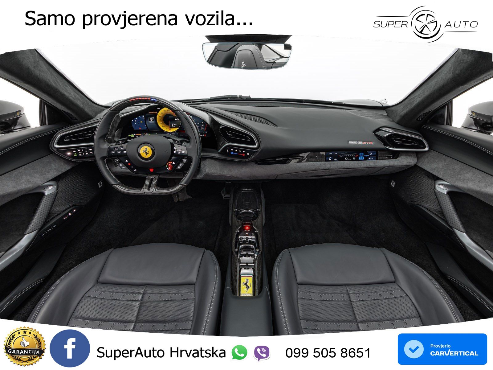 Ferrari 296 GTS 3.0 V6 (830 KS) F1 DCT LED+GR SJED+ACC