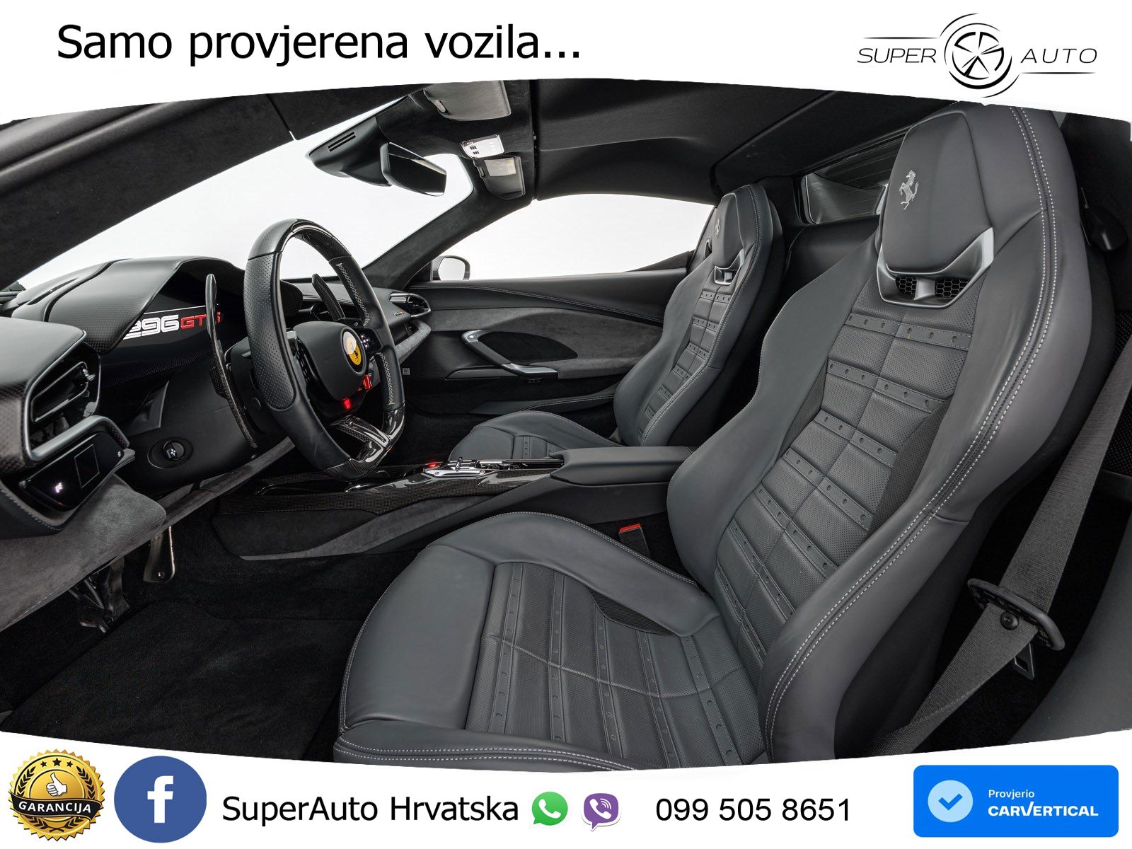 Ferrari 296 GTS 3.0 V6 (830 KS) F1 DCT LED+GR SJED+ACC