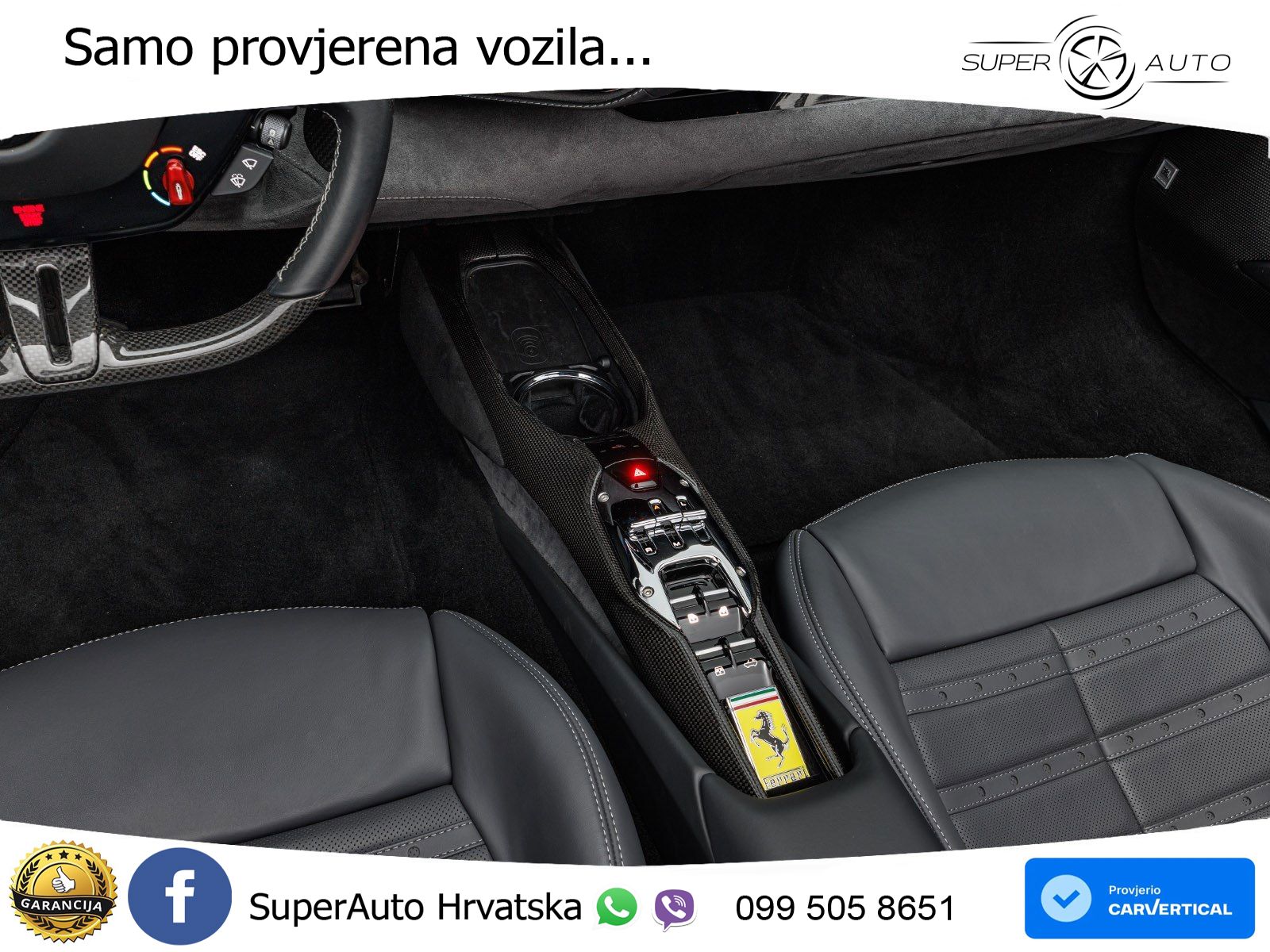 Ferrari 296 GTS 3.0 V6 (830 KS) F1 DCT LED+GR SJED+ACC