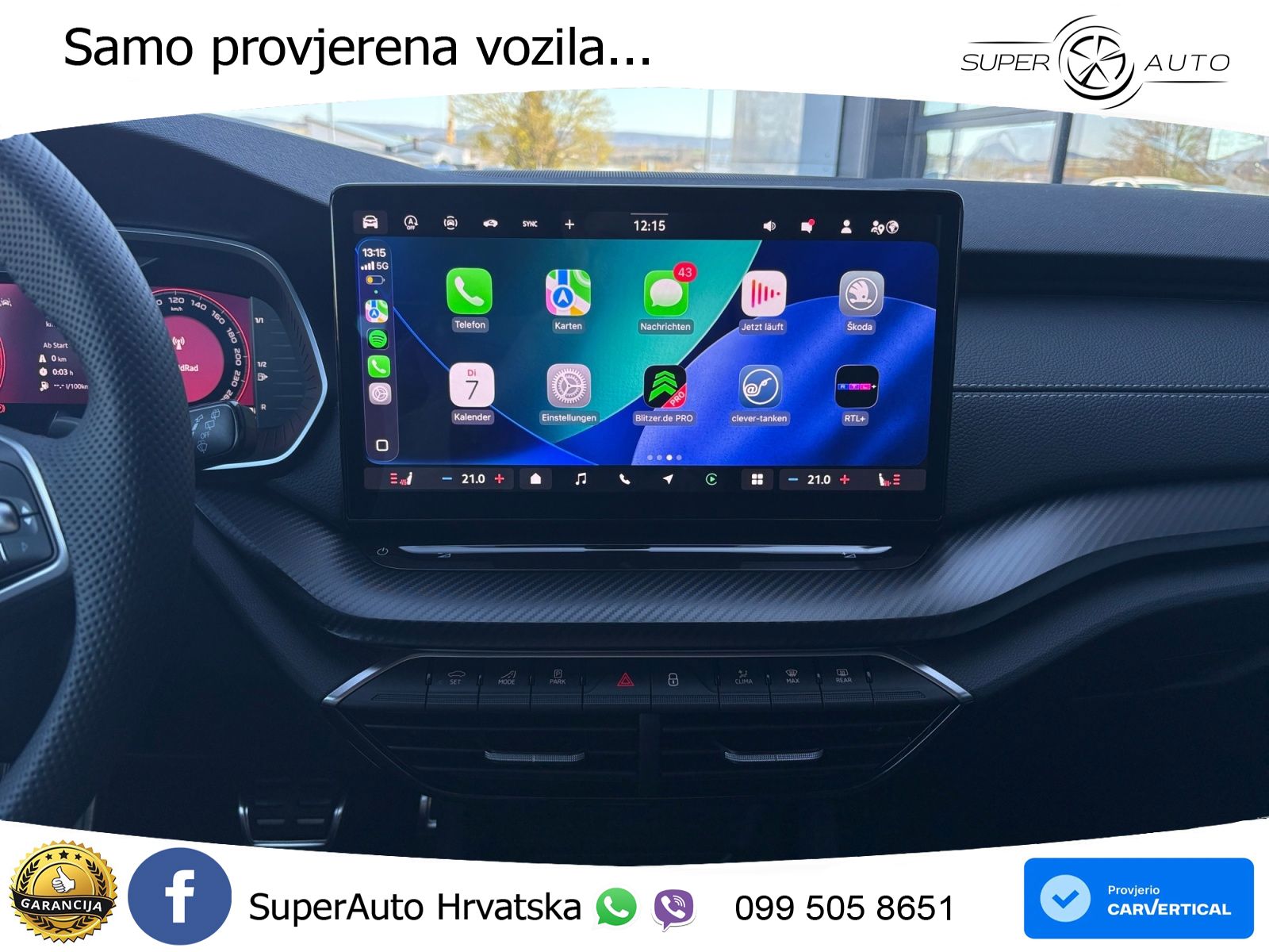 Škoda Octavia Combi 2.0 TSI (204 KS) 4x4 DSG SportLine LED+GR SJED+ACC