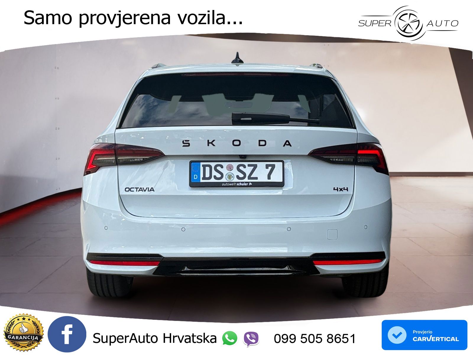 Škoda Octavia Combi 2.0 TSI (204 KS) 4x4 DSG SportLine LED+GR SJED+ACC
