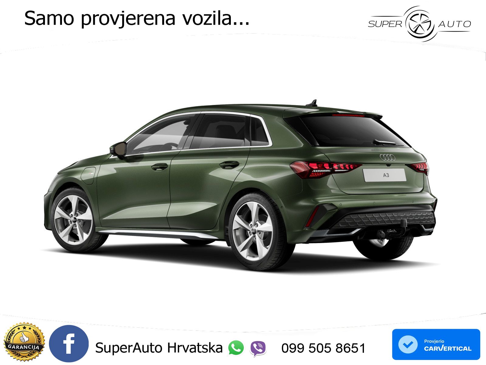 Audi A3 40 TFSIe (204 KS) S tronic S line LED+GR SJED+ACC