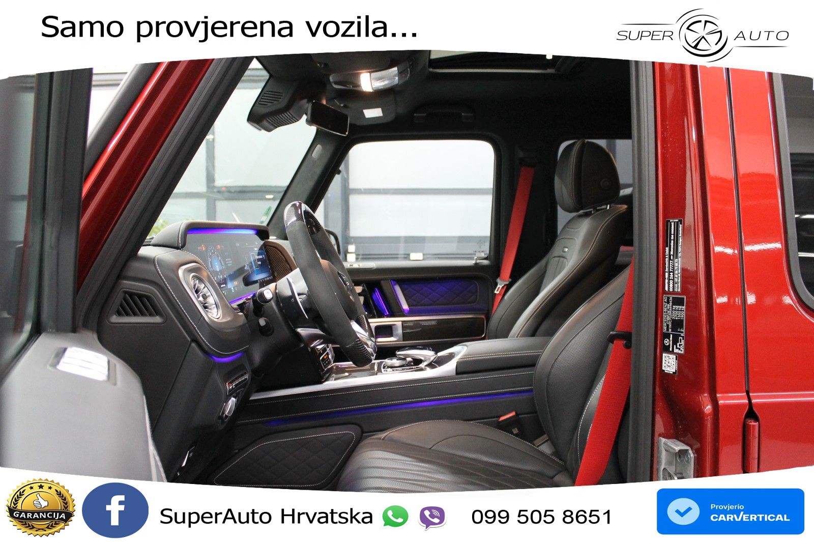 Mercedes AMG G 63 Long V8 (585 KS) 4MATIC 9G-TRONIC AMG SPEEDSHIFT TCT Manufaktur LED+GR SJED+ACC
