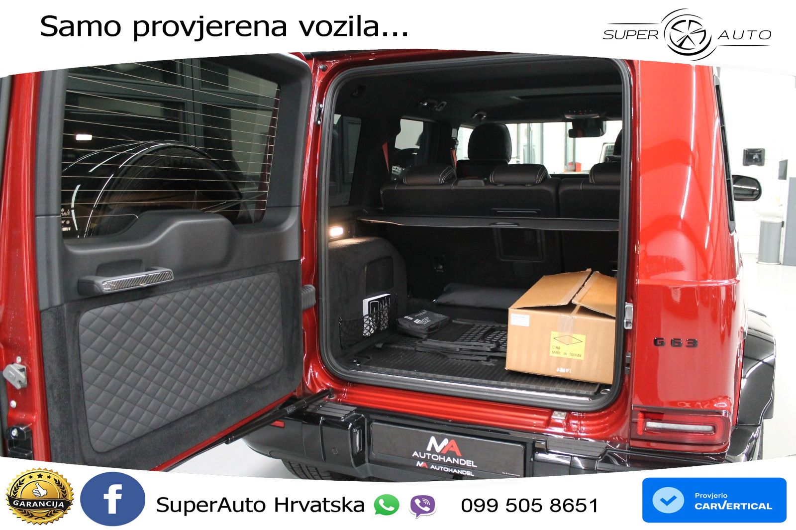 Mercedes AMG G 63 Long V8 (585 KS) 4MATIC 9G-TRONIC AMG SPEEDSHIFT TCT Manufaktur LED+GR SJED+ACC