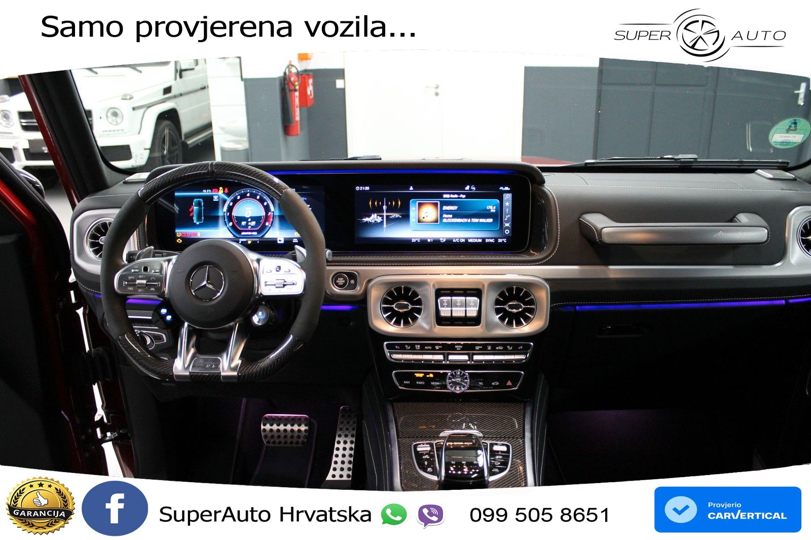 Mercedes AMG G 63 Long V8 (585 KS) 4MATIC 9G-TRONIC AMG SPEEDSHIFT TCT Manufaktur LED+GR SJED+ACC