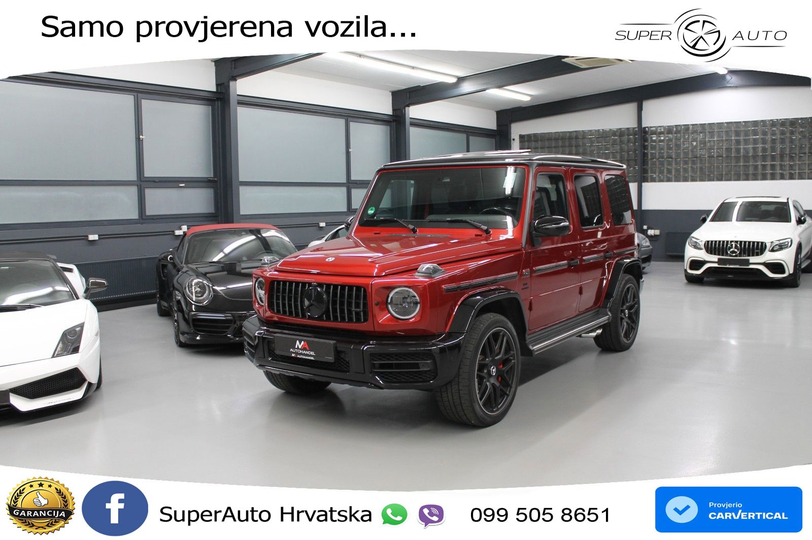 Mercedes AMG G 63 Long V8 (585 KS) 4MATIC 9G-TRONIC AMG SPEEDSHIFT TCT Manufaktur LED+GR SJED+ACC