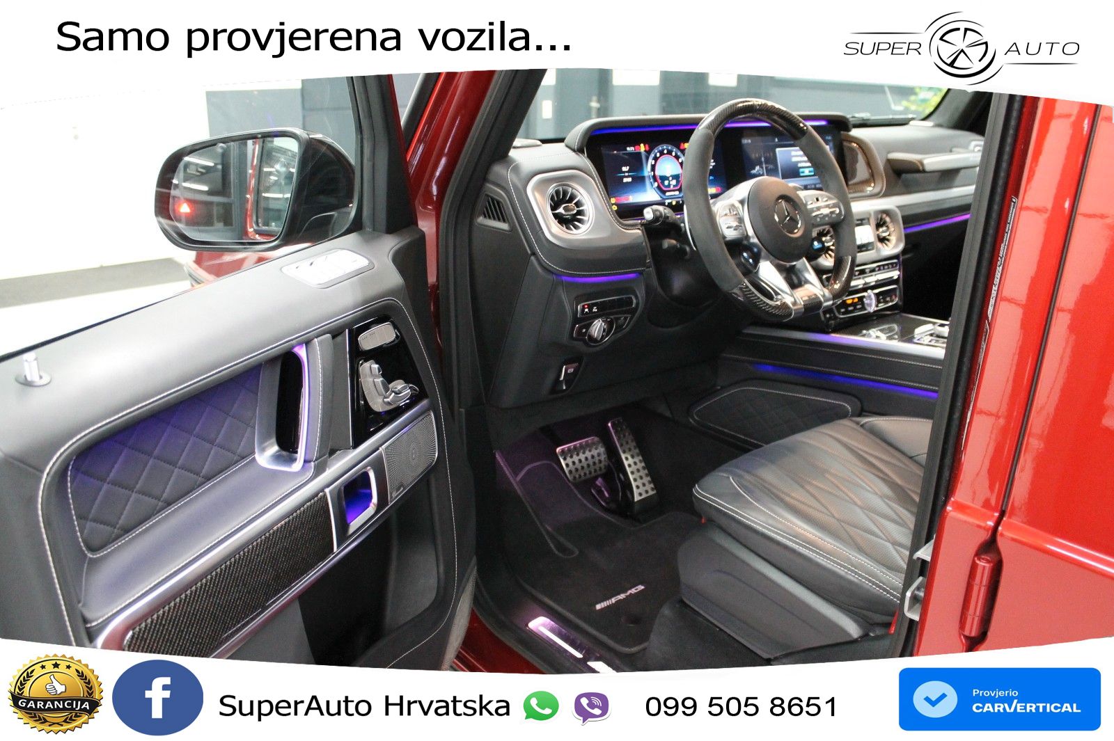 Mercedes AMG G 63 Long V8 (585 KS) 4MATIC 9G-TRONIC AMG SPEEDSHIFT TCT Manufaktur LED+GR SJED+ACC