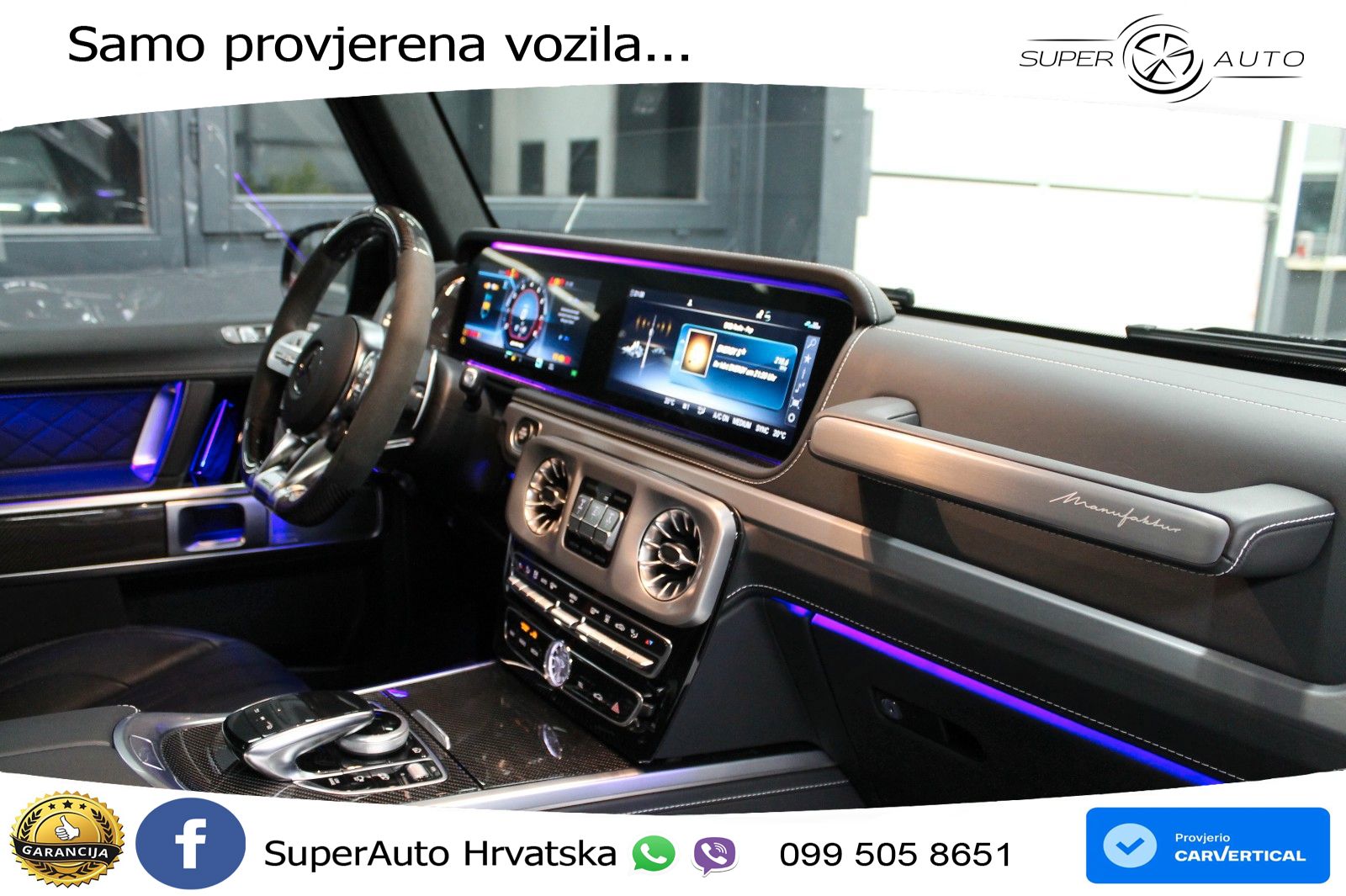 Mercedes AMG G 63 Long V8 (585 KS) 4MATIC 9G-TRONIC AMG SPEEDSHIFT TCT Manufaktur LED+GR SJED+ACC